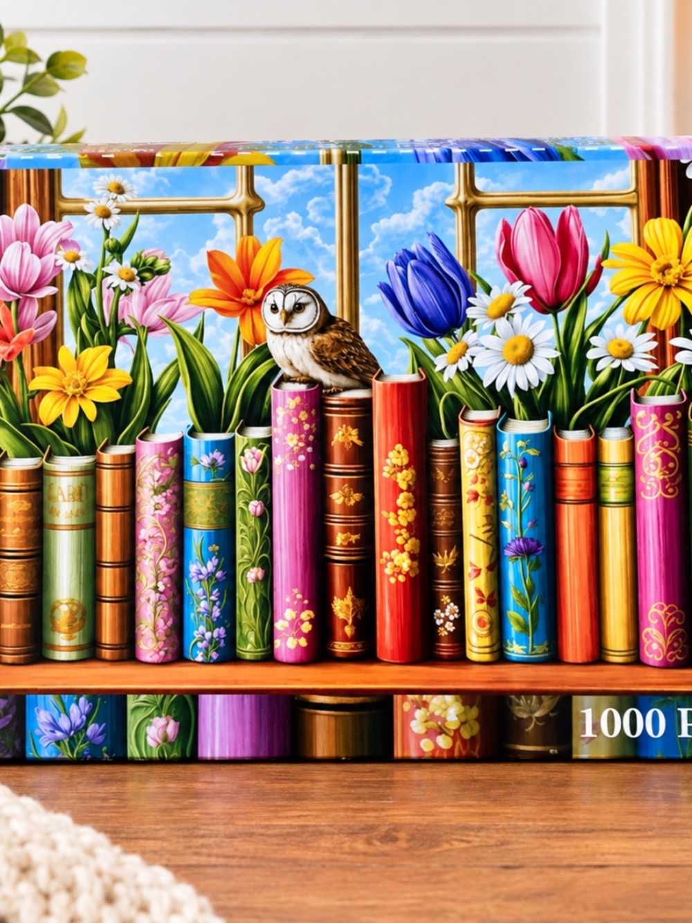 BRILLANT BOOKS AND FLOWERS PUZZLE - 1000 PIECES